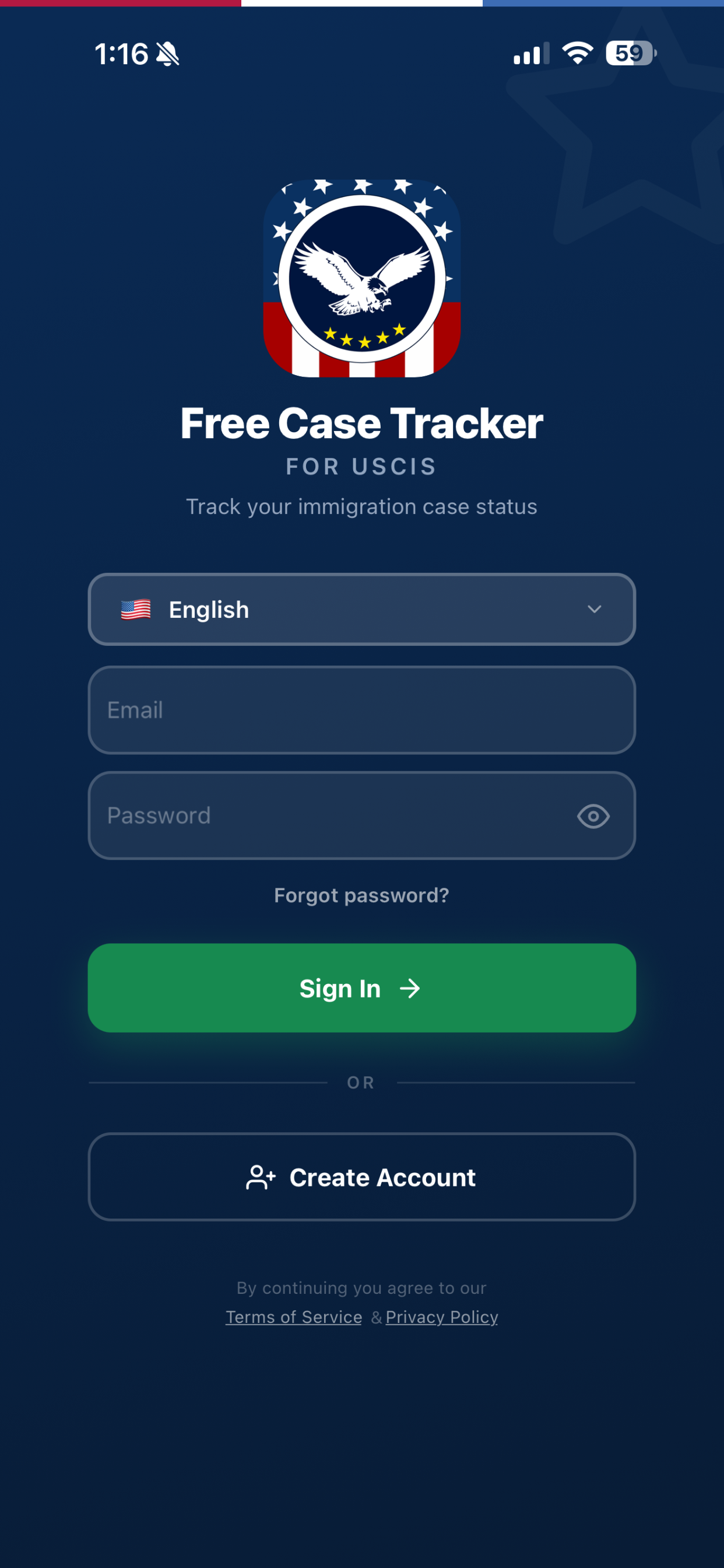 Login Screen